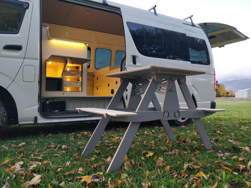 Collapsible & most original picnic table in the world